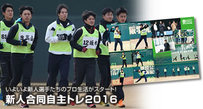 新人選手合同自主トレ2016
